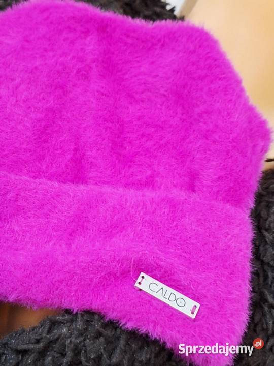 Czapka zimowa damska neon fuksja Braniewo