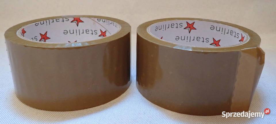 Taśma klejąca pakowa brązowa 60m Mocna Siewierz