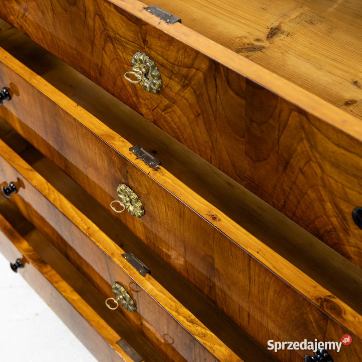 Duża komoda biedermeier Austria orzechowa Swarzędz