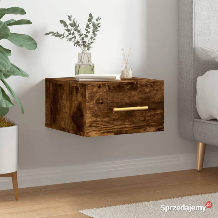 Wisząca szafka nocna przydymiony dąb 35x35x20 Warszawa