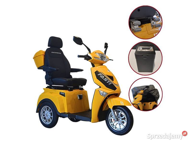 Elektryczny 3kołowy skuter bateria uchwyt Kraków