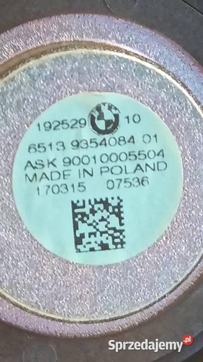 BMW 7 G11 GŁOŚNIK DESKI KONSOLI 9354084 9354083 Sprzęt audio fabryczny