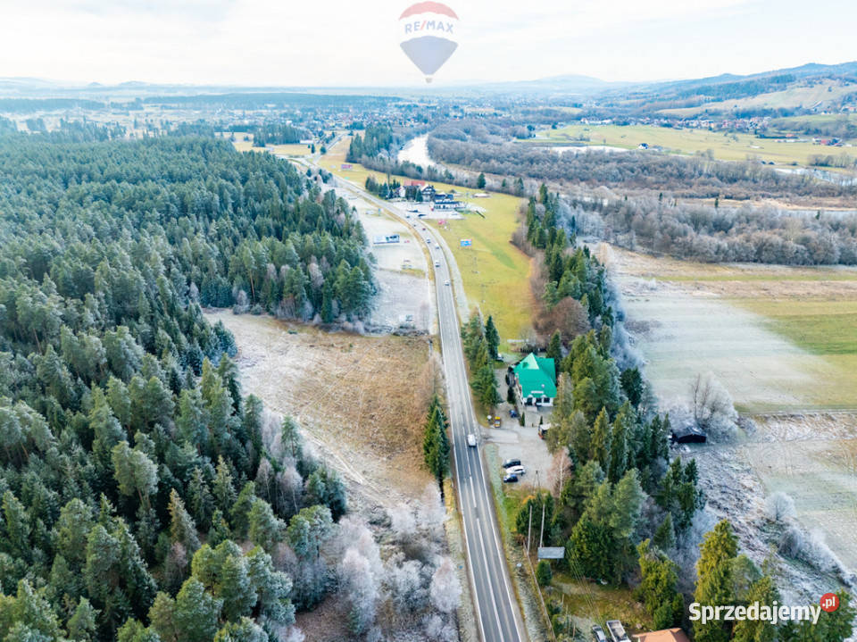 Działka głównej drodze w Harklowej małopolskie