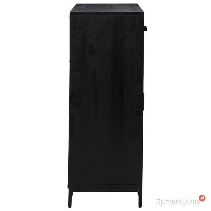 Szafka na buty czarna 75x40x110 drewno sosnowe mazowieckie