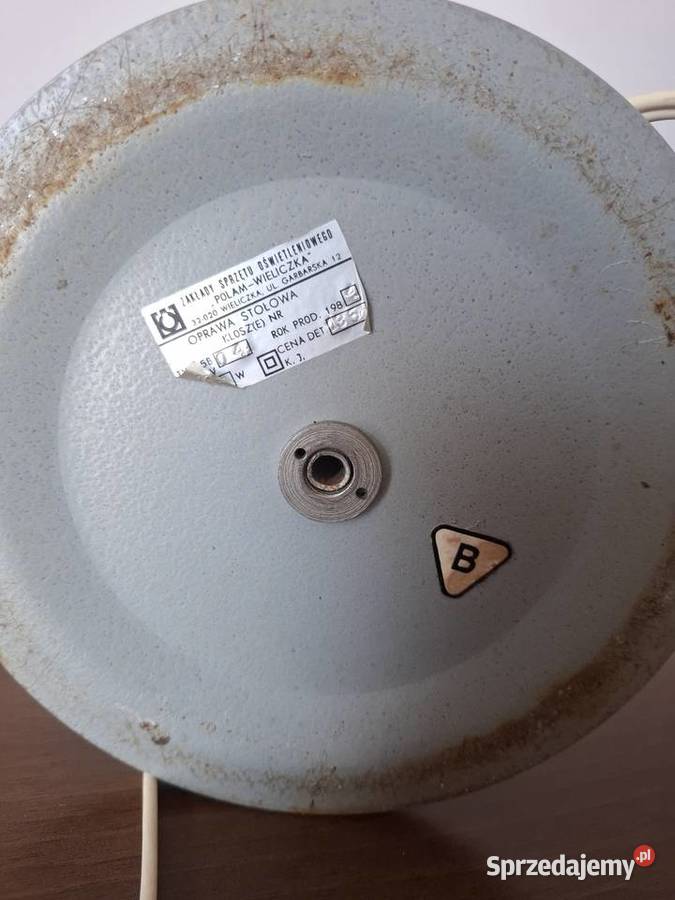 Stara lampa PRL Polam Wieliczka