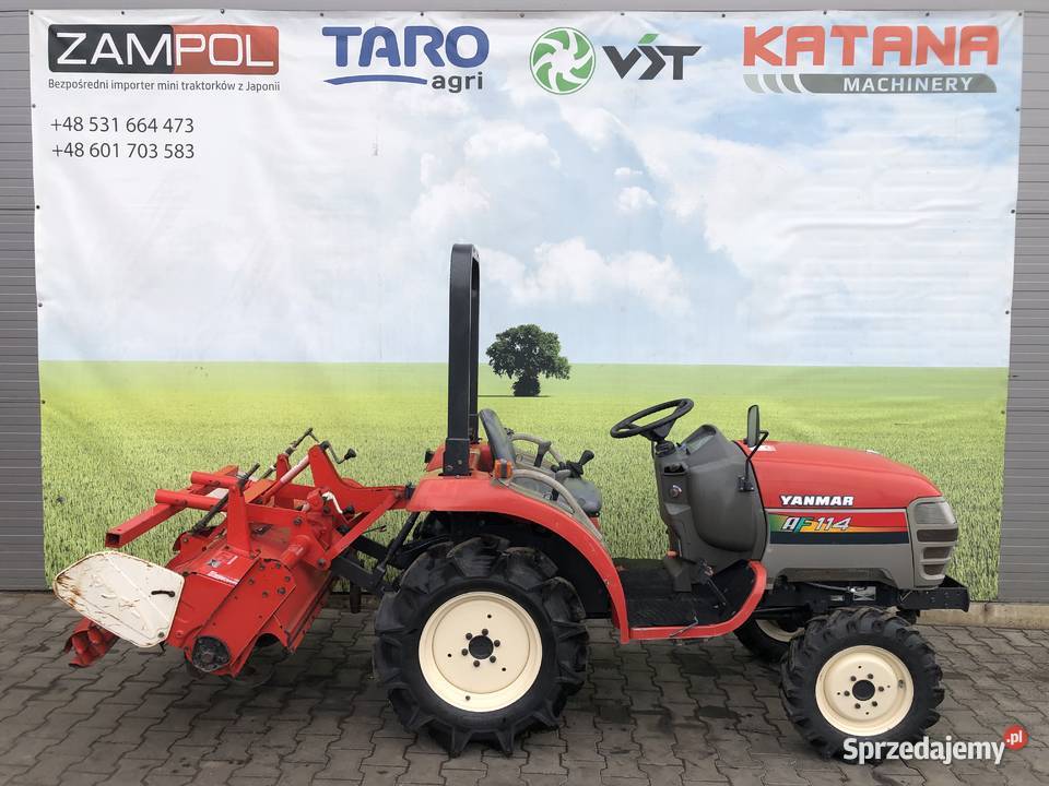 Traktorek Yanmar AF15 z glebogryzarką Wisznia Mała