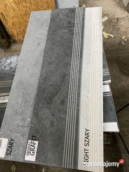 stopnice schody gresowe 30x120 kamień szary 3 Zakopane