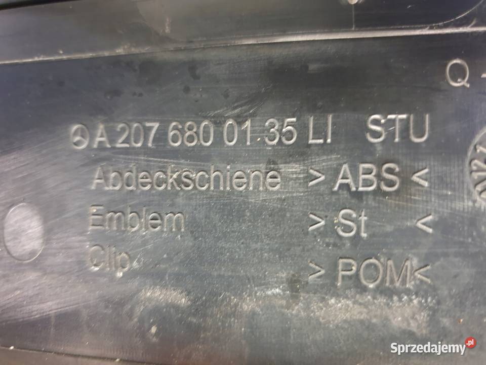 Mercedes W207 C207 A207 LEWA NAKŁADKA PROGOWA