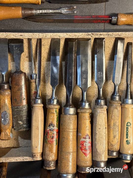 Stare cechowane niemieckie narzędzia stolarskie mazowieckie