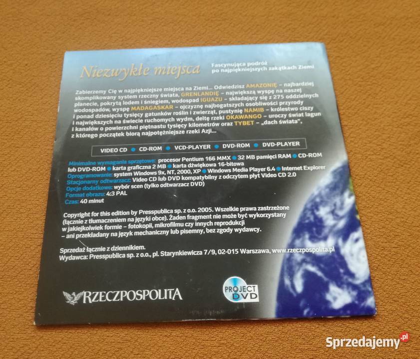 Niezwykłe miejsca Madagaskar Tybet Amazonia 1 płyta Łódź sprzedam