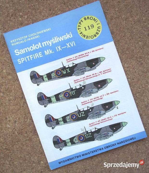 W Chołoniewski Samolot myśliwski Spitfire Mk Warszawa