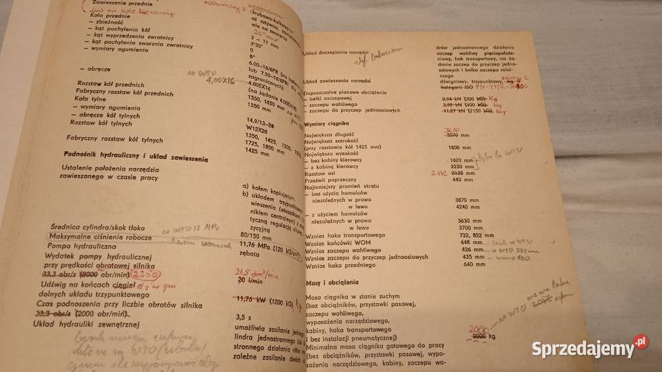 Instrukcja obsługi ciągnika rolniczego Ursus Pozostałe