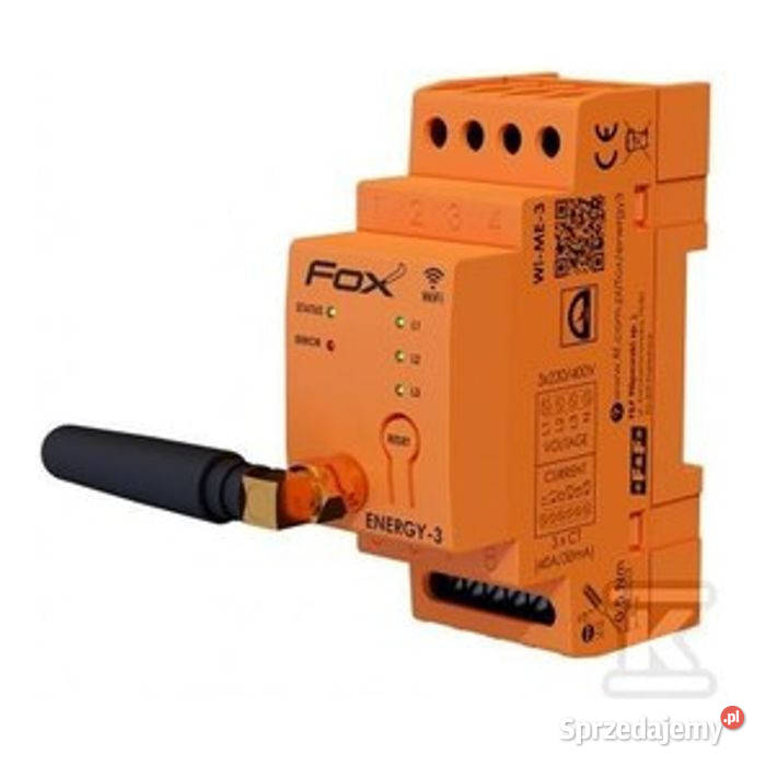 Monitor energii elektrycznej WiFi 3F N FOX