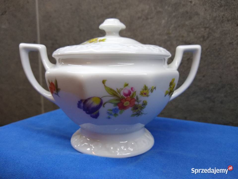 Cukiernica Rosenthal Maria Sommerstrauss Bukiet Porcelana i szkło Kalisz