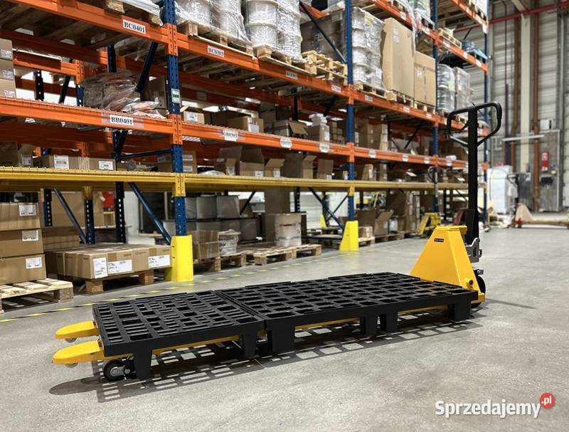 Długi wózek paletowy widłowy 2000 mm z pompą mazowieckie Radom