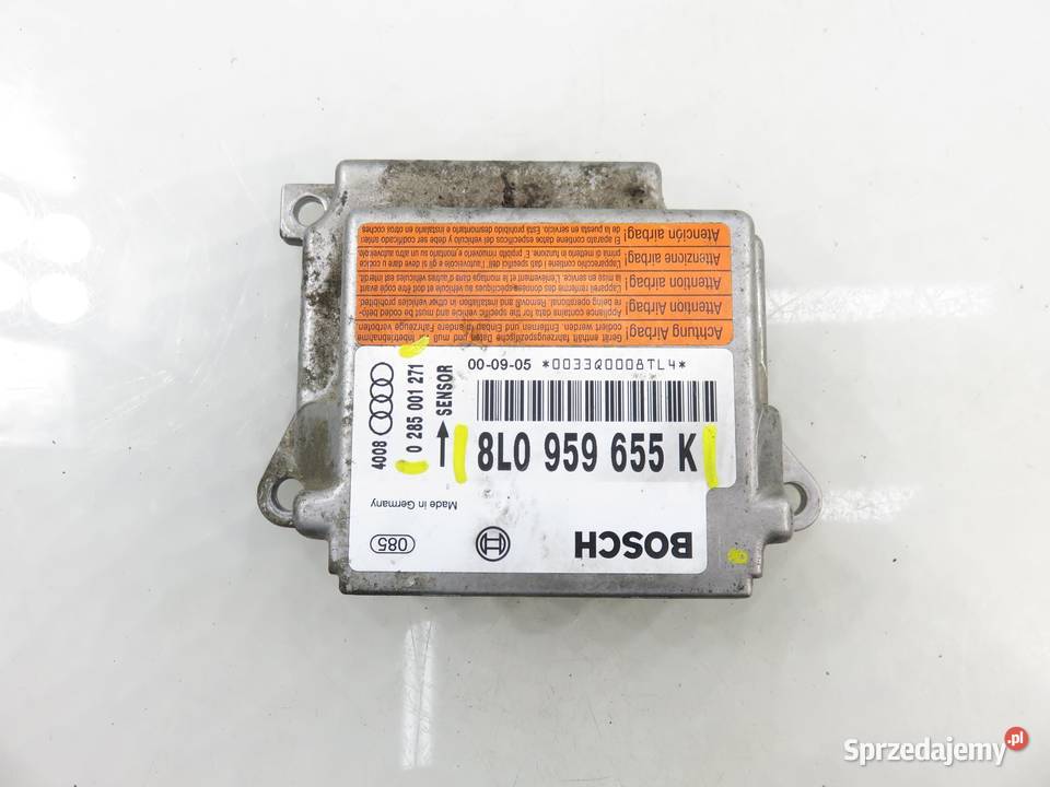 MODUŁ AIRBAG AUDI A3 8L1 8L0959655K 0285001271 osobowe sprzedam