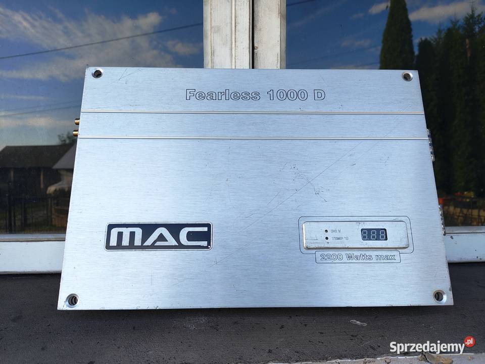 Wzmacniacz samochodowy 1 kanałowy monoblok Mac Niegowonice sprzedam