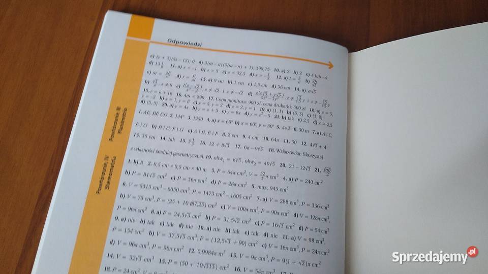 Matematyka 2001 gimnazjum klasa 3 zadania Anna Gdańsk