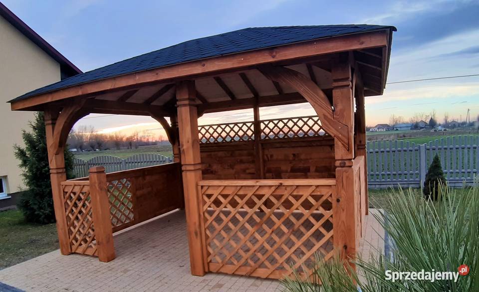 Altana prostokątna 3x4 impregnowana pokryta świętokrzyskie