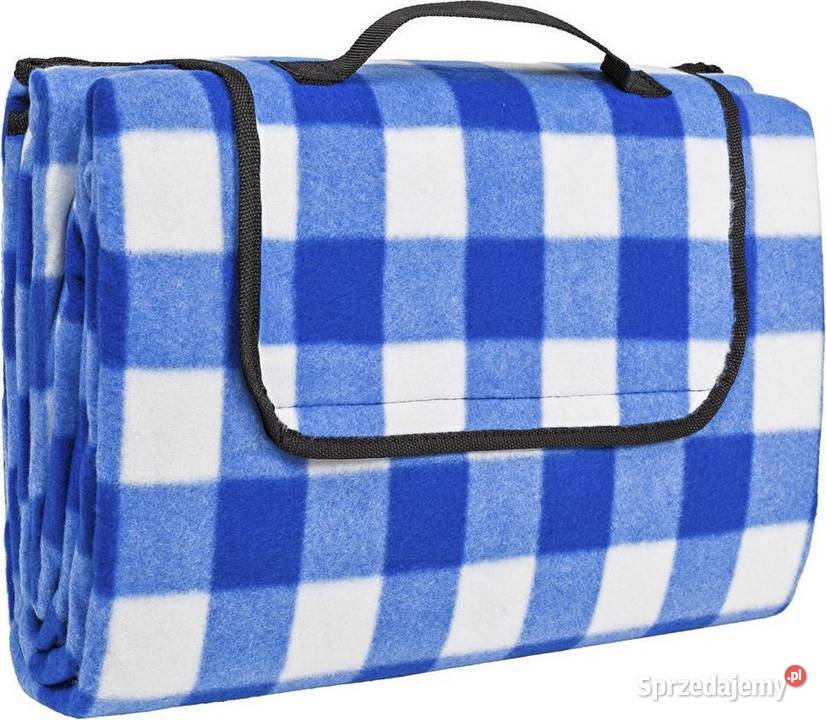 TecTake Koc piknikowy 200x200 Niebieskobiały w Pozostałe Zamość