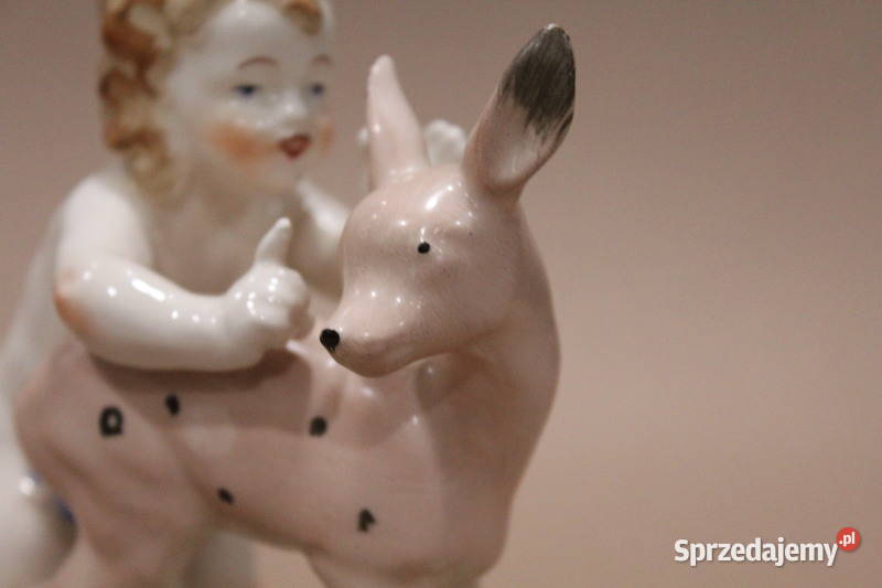 Figurka chłopiec z sarną 1303 FiaF zachodniopomorskie