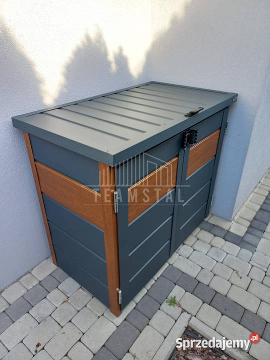 Zabudowa koszy na śmieci 120x65x110 2x120L warmińsko-mazurskie Dobre Miasto