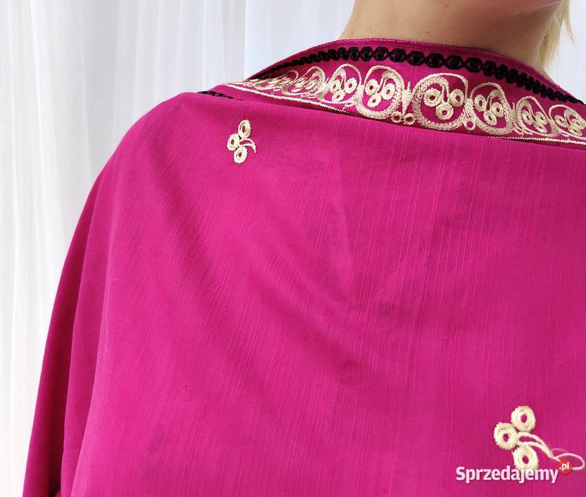 Różowy szal chusta orient indyjski szalik hijab zachodniopomorskie Szczecin