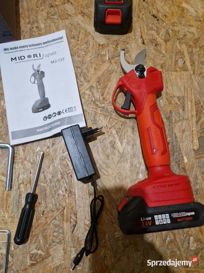SEKATOR AKUMULATOROWY ELEKTRYCZNY NOŻYCE Nożyce i sekatory Głogowa