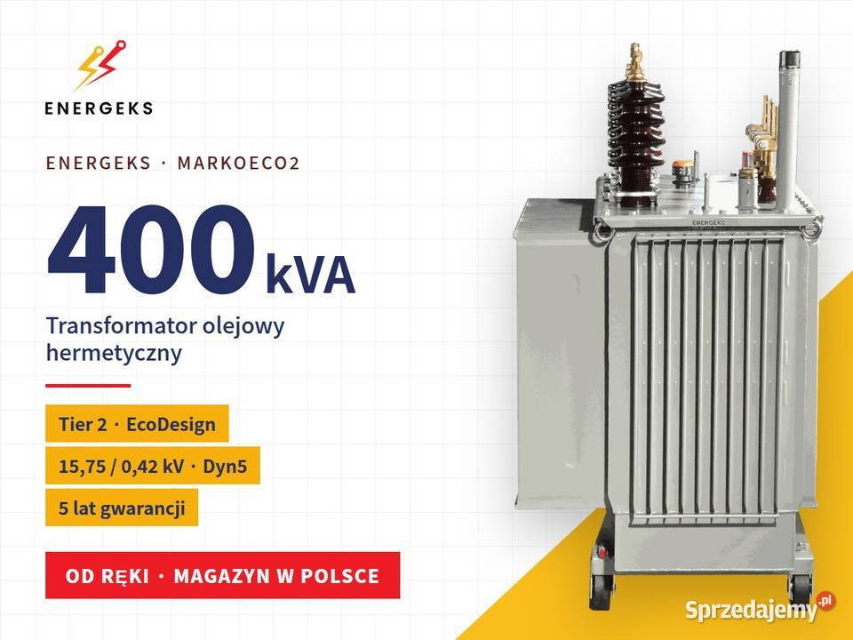 Trafo olejowe 400 kVA 1504 kV hermetyczne ręki