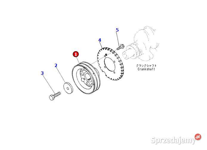 Koło pasowe Komatsu 6275311410 Gądki sprzedam