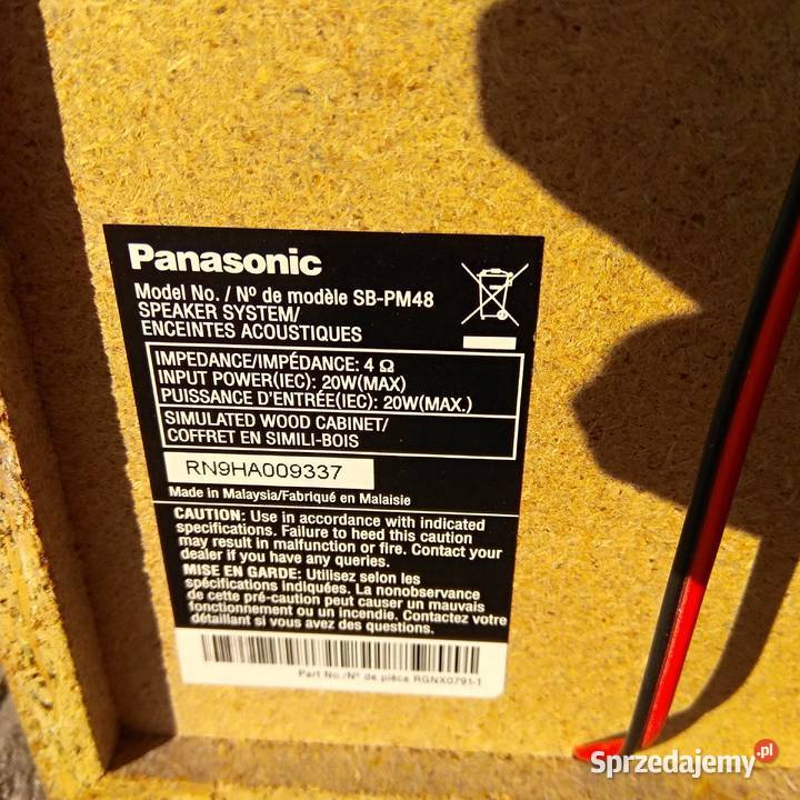 Panasonic SAPM48 miniwieża z Usb Rds dolnośląskie Świebodzice sprzedam