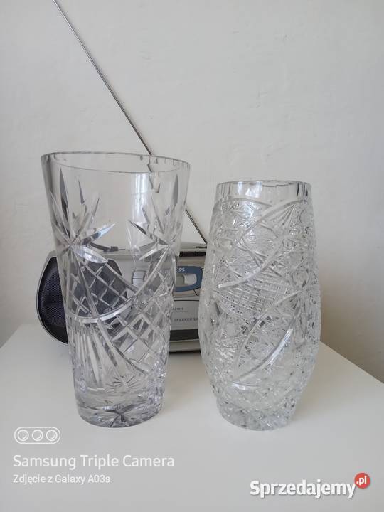 Wazony krysztalowe duże Porcelana i szkło Warszawa sprzedam