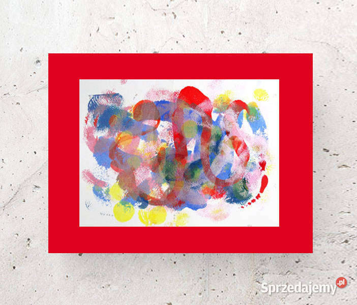 abstrakcja odcienie czerwieni Gdańsk