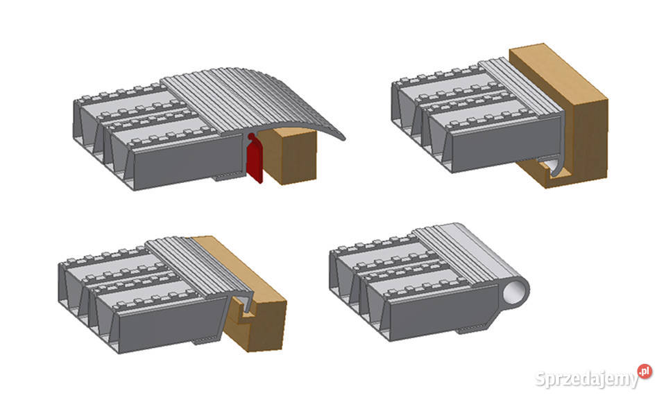 Najazdy aluminiowe 14 ton 2800x600x90mm ciężarowe Pozostałe Części samochodowe