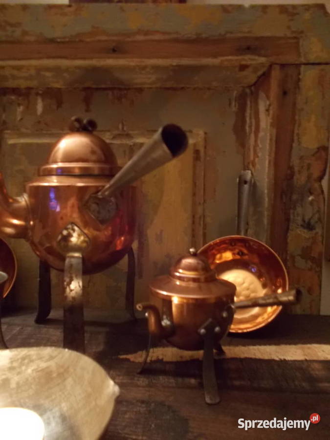 Stary Zestaw MiniaturMiedźRęczne Wykonanie6 Szczecin