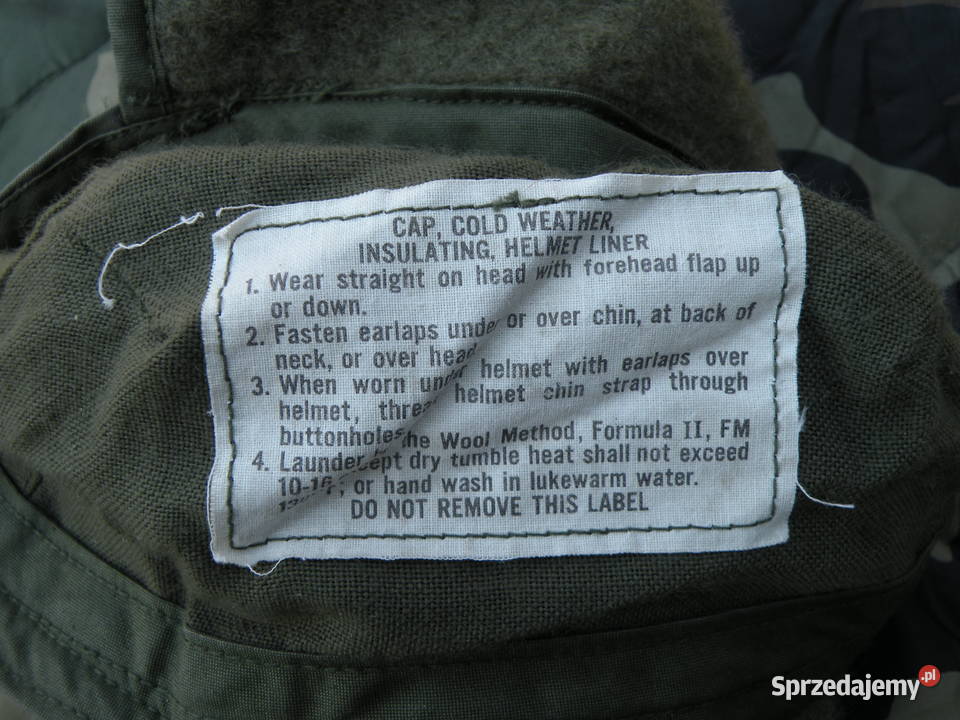 Podhełmówka us army olive 6 12 74r Wrocław