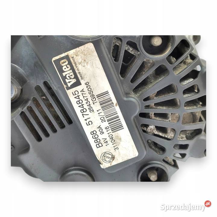 ALTERNATOR 14V 90A Fiat Panda Punto 13 JTD Układ elektryczny silnika Chełm