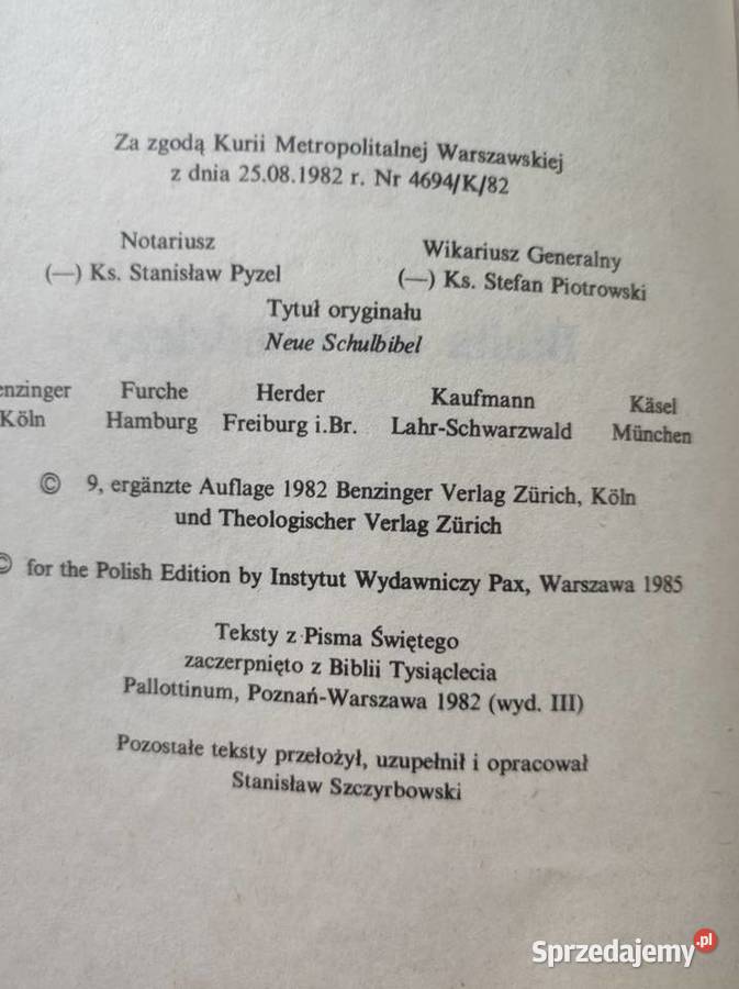 Dzieje przymierza Biblia młodzieży Kielce sprzedam