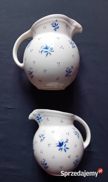 Dwa dzbanki fajansowe art deco Dutmar Urbach wielkopolskie Koźminek