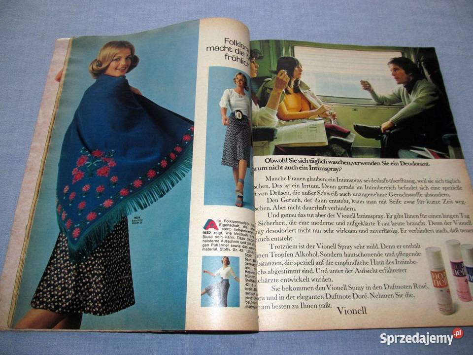 Burda Moden 71971 magazyn mody wykroje Vintage kujawsko-pomorskie Skępe
