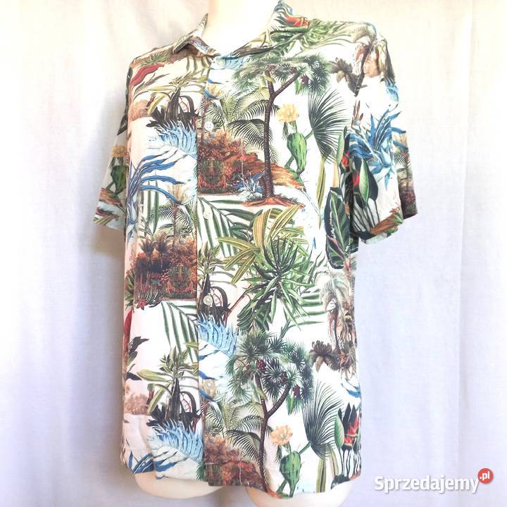 Koszula męska Krótki Rękaw r M wiskoza HM NOWA