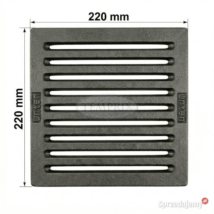 Ruszt żeliwny do kominka pieca Spartherm 22x22