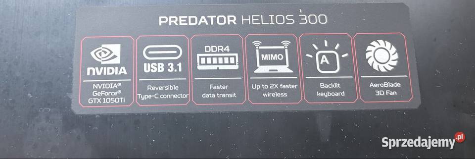 Laptop gamingowy Acer Predator helios 300 Nowy Targ