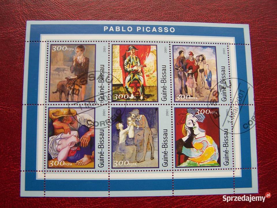 Gwinea Bissau 2001 CTO Malarstwo Pablo Picasso Tychy