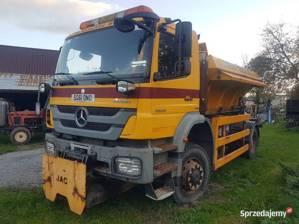 Mercedes Axor 1824 4x4 piaskarka solarka econ