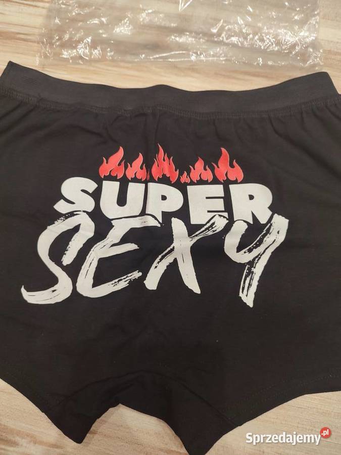 Nowe bokserki męskie z napisem rozmiar M Bielizna małopolskie