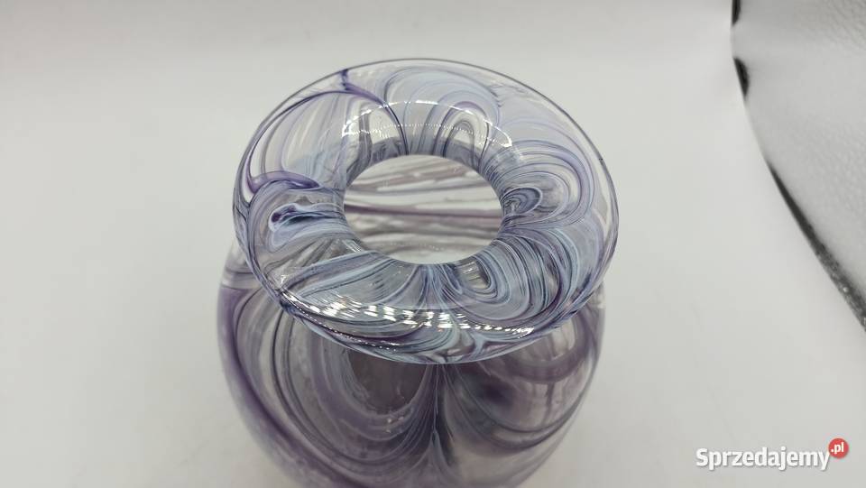 Wazon ze szkła dmuchanego artystyczny lubelskie sprzedam