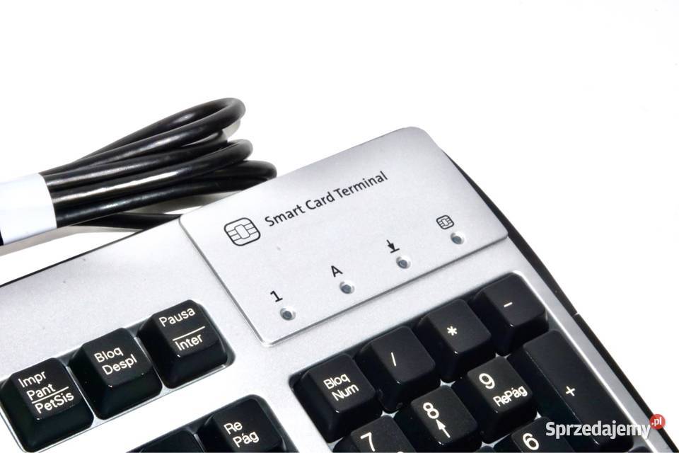 Klawiatura USB HPKUS0133 z wbudowanym Terminalem