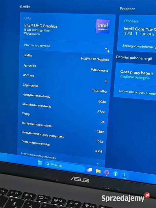 ASUS Vivobook 16 i5 13420H 16GB 512 Win11 NA Toruń