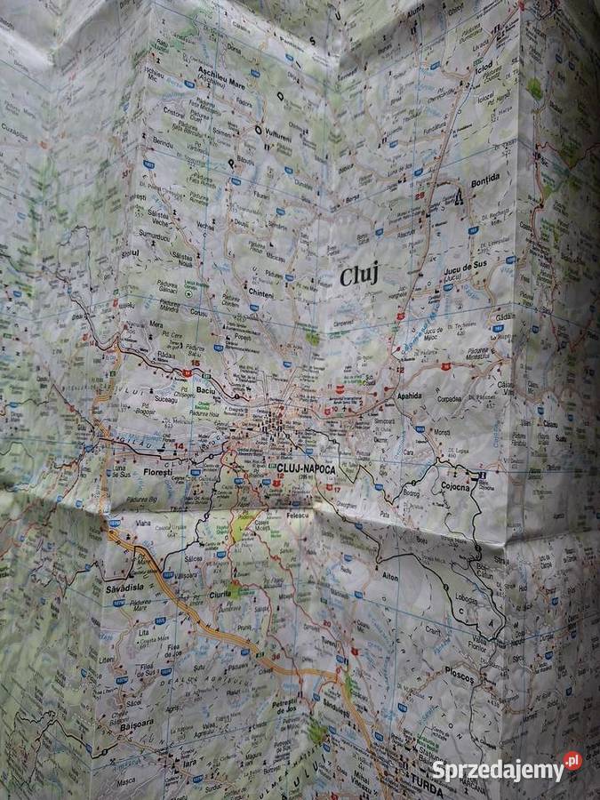 Judetul Cluj Cluj County Cycle tourist map 1165 Kraków